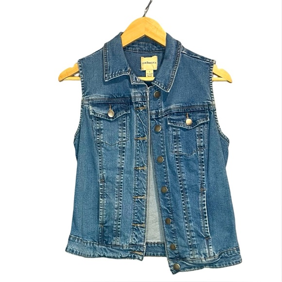 G.H. bass & Co Blue Denim Vest - Picture 1 of 3